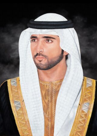 Sheikh Hamdan (Size: 100cm x 75cm) - Get in touch for any custom size required.