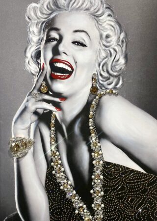 Marylin Monroe in Gold (Size: 60cm x 90cm) - Get in touch for any custom size required