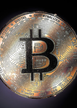 Bitcoin (Size: 85cm x 85cm) - Get in touch for any custom size required